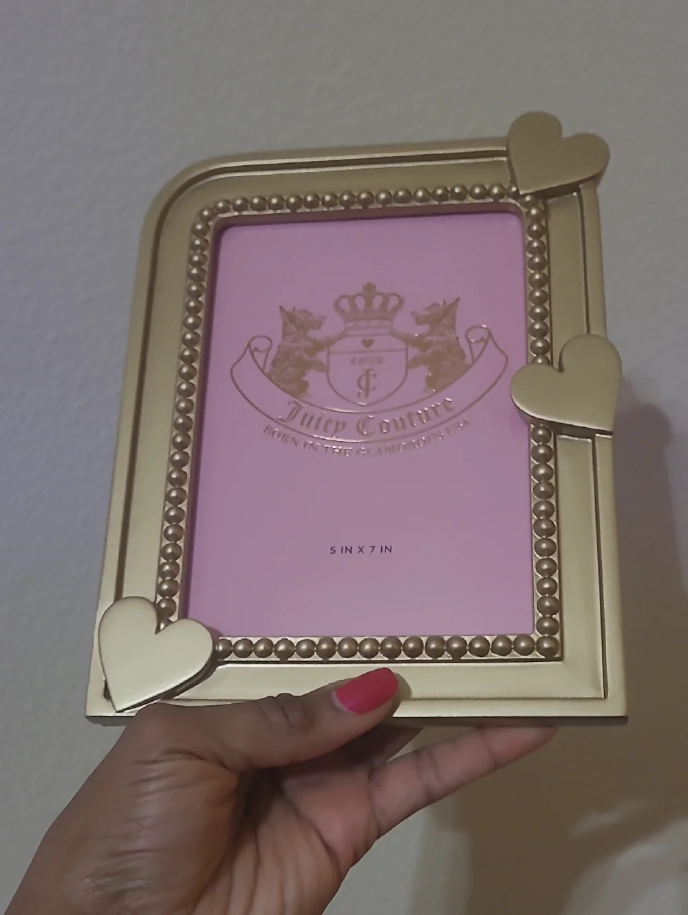 Juicy Couture Silver Heart Photo Frame - 5x7